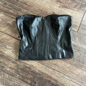 Express Leather Cropped Tank!